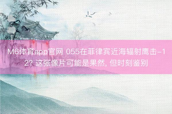 M6体育app官网 055在菲律宾近海辐射鹰击-12? 这张像片可能是果然, 但时刻鉴别